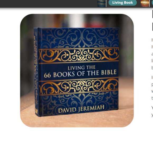 Living The 66 Books Of The Bible Book David Jeremiah Brand New Hardcover - Picture 1 of 5